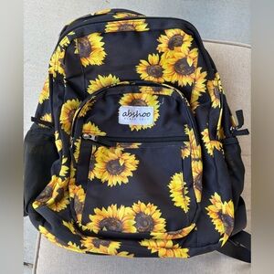 Sunflower Print Backpack